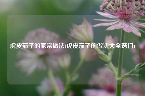 虎皮茄子的家常做法(虎皮茄子的做法大全窍门)